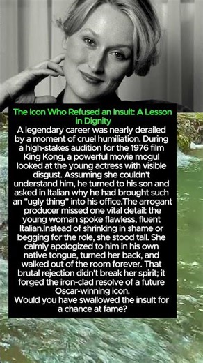 The Icon Who Refused an Insult A Lesson in Dignit