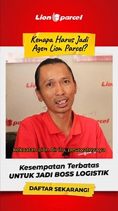 Modal terjangkau, peluang bisnis tak terbatas!💰Jadi agen Lion Parcel sekarang syaratnya mudah banget lho 😍. Buruan daftar! | Lion Parcel