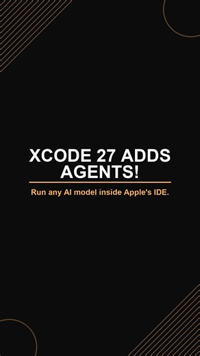 Apple Unveils Xcode 27 With Open Model AI Agents! #xcode #apple #developer #tech