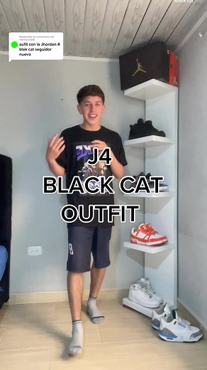 Respuesta a @money.hub6 ¿Les gusto esa idea para usar las J4 Black Cat?