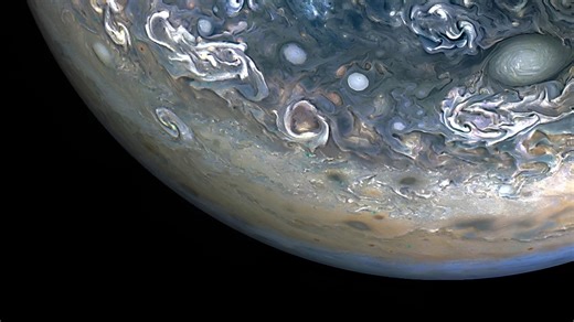 Juno captures hundreds of cyclonic storms raging on Jupiter for decades