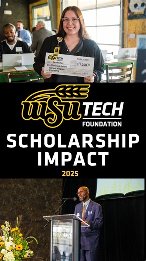 Scholarships are never just about funding school. They are about belief, opportunity, and opening doors for students who are working hard to build their futures. In this video, WSU Tech Foundation scholarship recipients share how donor support has helped them pursue their career dreams, from aviation and architecture design to CNC machining and interior design and take the next step toward careers they once only imagined. Learn more about supporting WSU Tech Foundation at https://wsutech.edu/fou