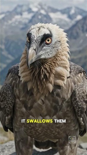 The bearded vulture is one of the most extreme eaters on Earth
