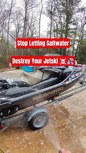 Stop Letting Saltwater Destroy Your Jetskis☠️💦 #seadoo #yamahawaverunner #pwc #jetski
