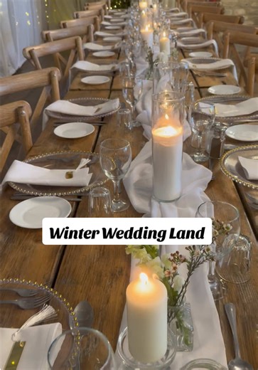 Winter wedding land!! All the rustic vibes given here! 💕 #rusticweddingvenue #barnweddings #fyp #winterwedding #2026bride