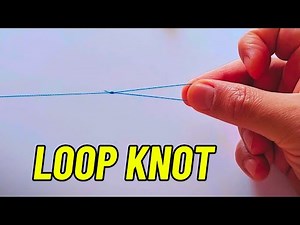 How to Tie a Loop Knot (BEST WAY to Attach Fishing Weight & Lines)