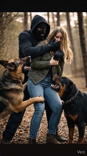 Two Brave Dogs Save a Woman from Kidnapping Attempt | Real-Life Hero Moment”