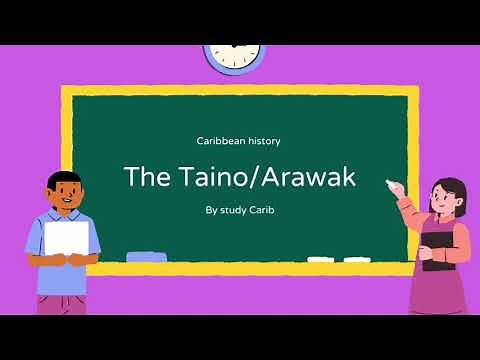 The indigenous people of the Caribbean- the Taino/Arawak