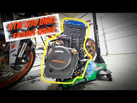 KTM 390 Duke Engine Drop