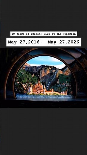 10 YEARS OF FROZEN LIVE AT THE HYPERION!!! 🩵 World Premiere Disneyland Park Attraction May 27