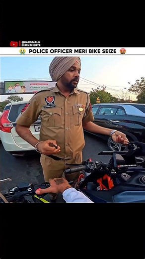 Police Officer Meri Bike Seize #ktm #motovlog #shorts #bikeride #viral