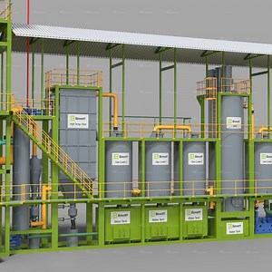 [Hot Item] High-Temp. Filter Biowatt 500 Compact Biomass Power Generation System Wood Gasifier
