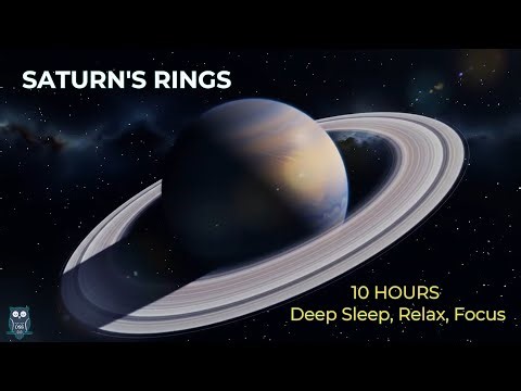 10 HOURS: Saturn's Ice Rings - Cosmic Ambience for Deep Sleep, Focus & Study