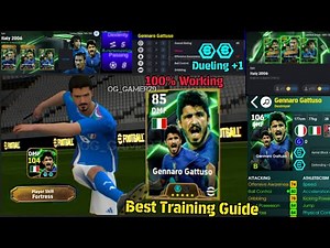 ShowTime Double Booster 104 Gennaro Gattuso Best Training Guide In eFootball 2025😱🔥 #efootball2025