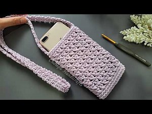 How to Crochet Phone Bag | Step by Step Crochet Tutorial | Chompu Handicrafts