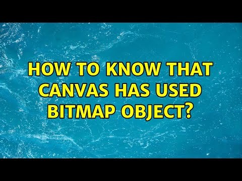 How to know that Canvas has used bitmap object?