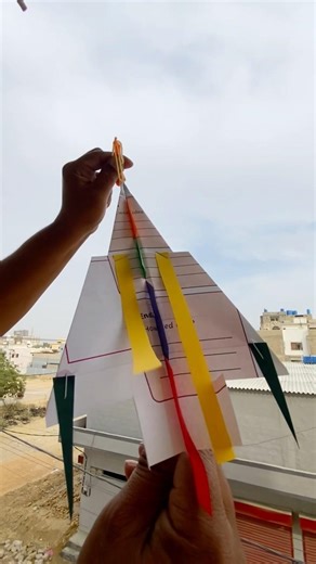 Fighting Falcon Paper Airplane Fly With Air