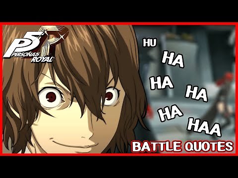 All Black Mask Akechi battle quotes - Persona 5 Royal