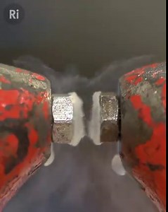 56K views · 178 reactions | Liquid oxygen has paramagnetic properties, so when you pour it between two poles of a strong magnet (at room temperature) the liquid is held there until it boils back into a gas 朗 https://youtu.be/rz57PJToGEs | Royal Institution of Great Britain | Facebook