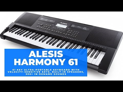 Alesis Harmony 61 Review - 61 Key Ultra-Portable Keyboard With Velocity Sensitive Keys