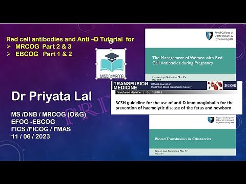 Red cell antibodies and Anti –D Tutorial