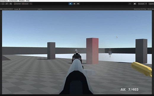 Unity3D FPS射击作业