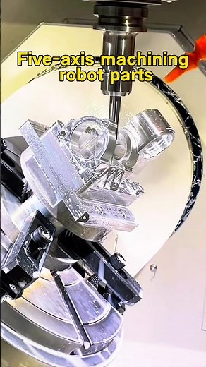CNC machining robot parts #5axis #5axiscnc #cnc #robotics #cncmachining #cncmilling#cncprocessing