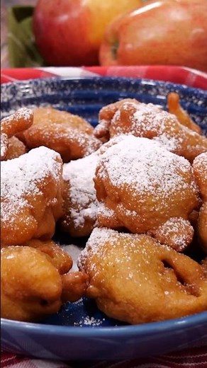 Fresh apple fritters from scratch 🍎