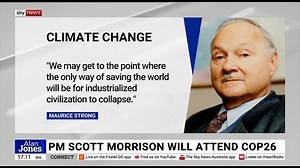 THE REAL AGENDA BEHIND THE GLASGOW UN "CLIMATE" SUMMIT By attending the United Nation's so-called climate summit in Glasgow and signing Australia up for brutal economic cuts, Scott Morrison is playing directly into the hands of those who seek to deindustrialise Australia and weaken the West. Alan Jones did a good job exposing these facts last night when he detailed the history and agendas of those behind this United Nations farce. Many of you are aware that I have moved motions in parliament cal