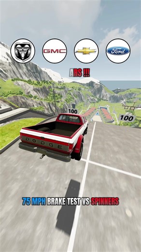 75 MPH Brake Test Comparison: Dodge vs GMC vs Chevrolet vs Ford