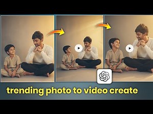 Trending Childhood & Present Photo Video Editing | chatgpt trending photo video prompt