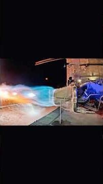 Blast comes from a jet engine test. #engineering 2