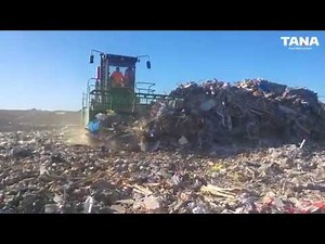 An alternative way to use a TANA Landfill compactor: Pre-crushing CDW