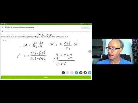 IXL Algebra1 - S.5 Find a Missing Coordinate Using Slope