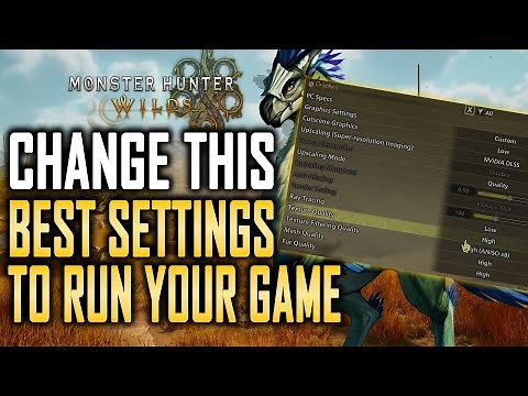 Monster Hunter Wilds BEST PC GRAPHIC and PC SETTINGS Optimization for Performance