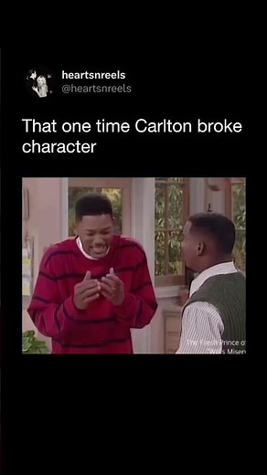 That One Time Carlton Broke Character on The Fresh Prince of Bel-Air 💀