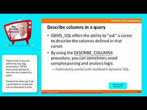 DYN7: Executing REALLY BIG Strings, Describing Columns in Query