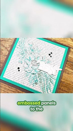 Embossing Folder Cards: Simple & Stunning Paper Crafts! #shorts #altenew #diycards