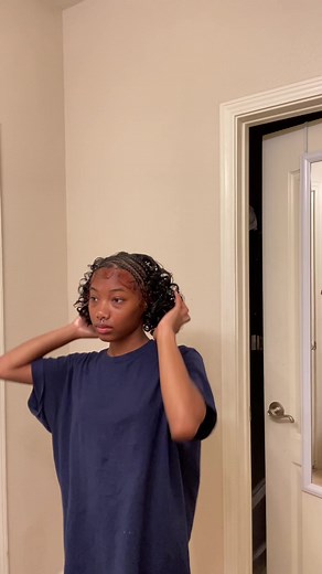 Zigzag Cornrows and Curly Hair Tutorial for Black Women