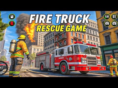 “Fire Engine Simulator – Massive City Blaze! Firefighters Battle Huge Downtown Inferno 🔥🚒”