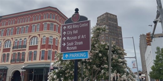 New signage up in Downtown Meridian