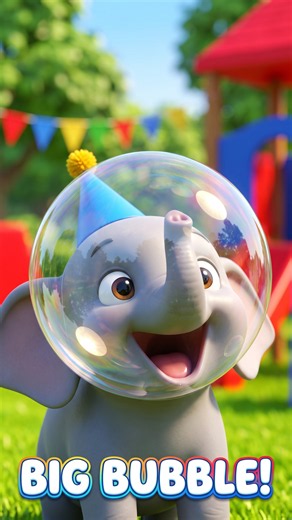 Elephant’s BIG Bubble Parade! 🐘🫧 | Fun Kids Song #shorts #nurseryrhymes