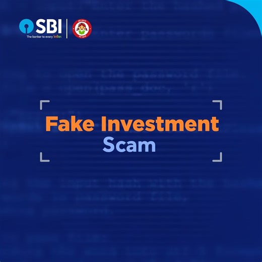 🚨 Beware of Fake Investment Scams! Scammers are circulating false messages about big profits in a very short span, tempting people with quick‑money offers. Quick gains come with big risks. Don’t trust. Don’t rush. Don’t lose. Think twice. Act wise. ✅ Always verify if the company or firm is registered with SEBI. ✅ Never share sensitive information—such as Aadhaar, PAN, OTPs or bank account information—over phone, SMS or email. Always Respond to calls prefixed with 1600 — It’s genuine, it’s secur