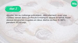 Tarte à l'épeautre et aux prunes rouges