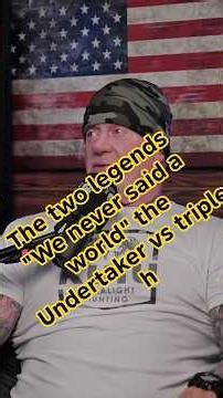 The two legends "We never said a world" the Undertaker vs triple h #wwe #wrestling #undertaker #fyp