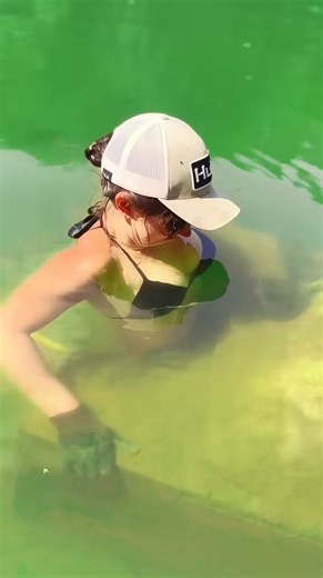 Good vibes today! I pulled a massive fish out of the water with only my hands. Who else wants to try #bikini #YourChannel #ForYou #reddrum #fishing | Fishing girl