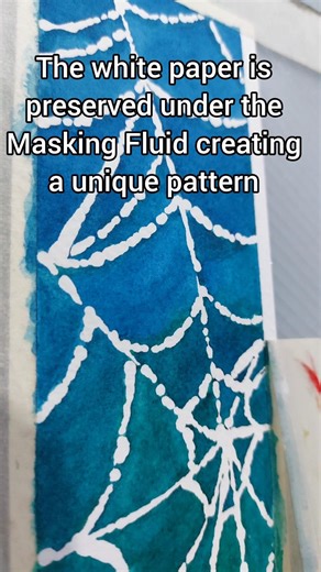 How to use Masking Fluid for Watercolor Painting #shorts #art #watercolor #watercolortutorial