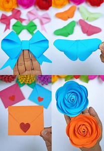 473K views · 5.6K reactions | 5 Easy Paper Craft Ideas - DIY Handmade Crafts For Home Decorations #DIY #crafts #papercraft #handmade #homedecor | Creative Art & Craft Ideas | Facebook