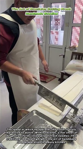 The Art of Precision Cutting Fresh Handmade Noodles