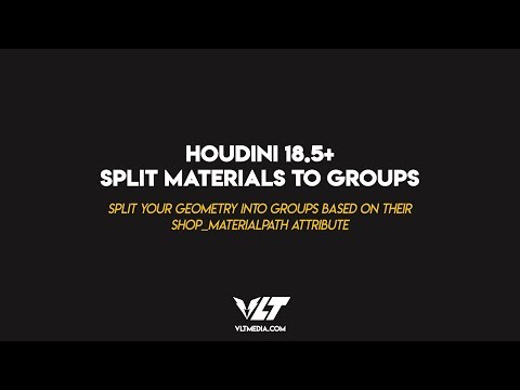 Houdini 18.5 | Split Material To Groups